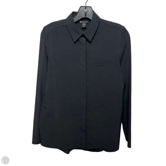 Top Long Sleeve By Athleta In Black, Size: Xs