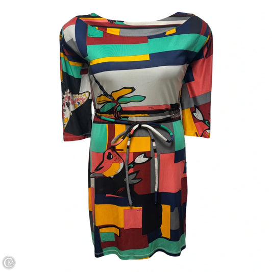 AS IS Silk Knit Dress Luxury Designer By Emilio Pucci In Multi-colored, Size: S