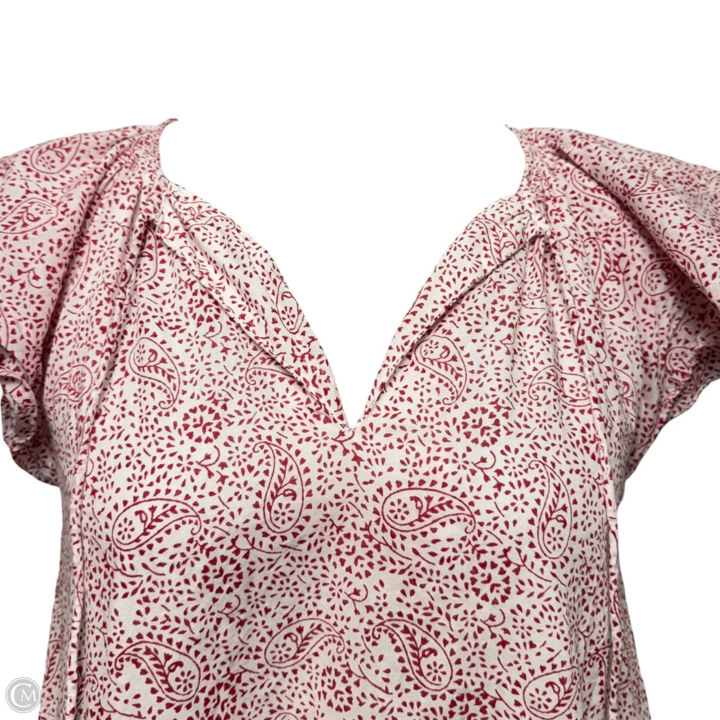 Dress Casual Short By Cleobella In Red & White, Size: M