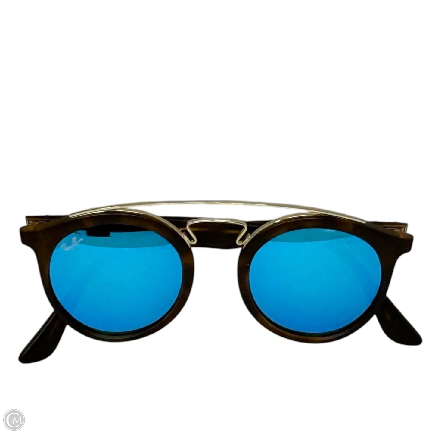 Gatsby Tortoiseshell Sunglasses Designer By Ray Ban, Size: