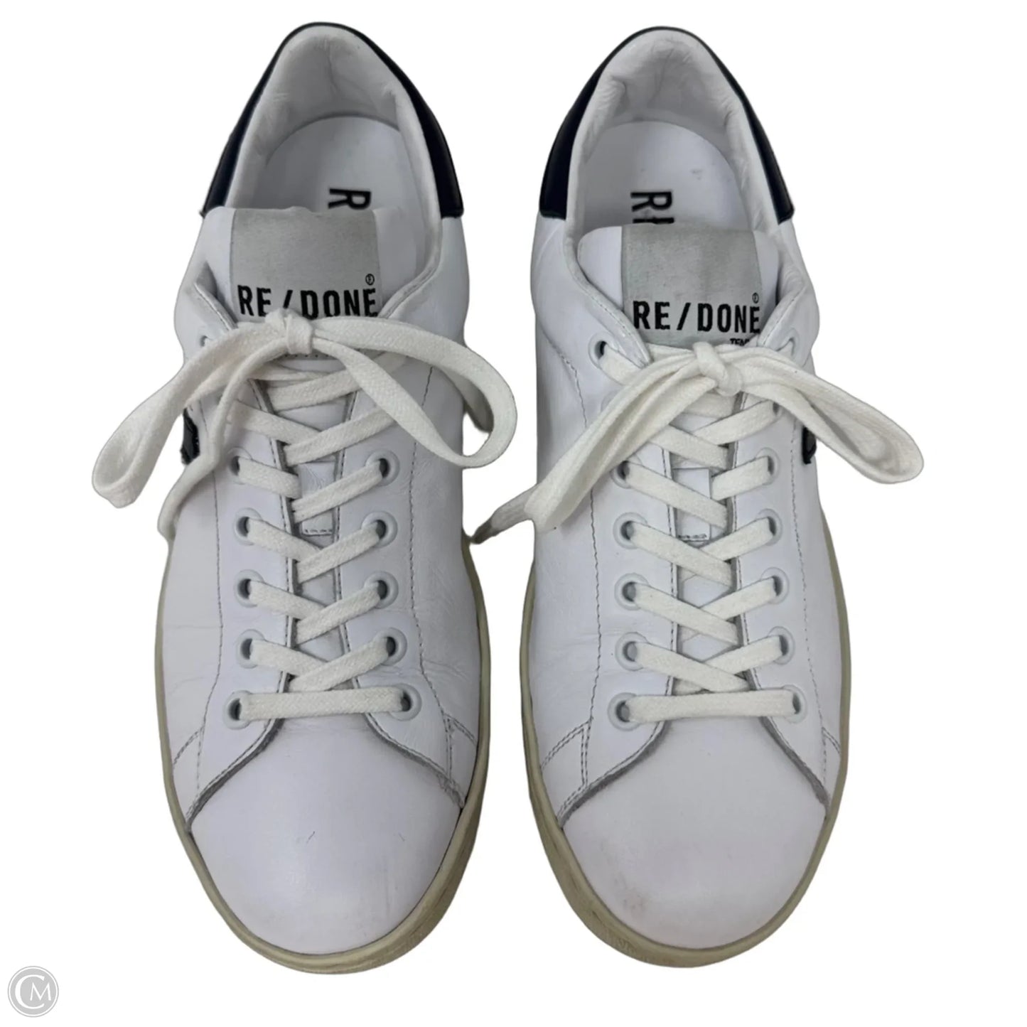 70’s Tennis Shoes Sneakers By Re/Done In White, Size: 8