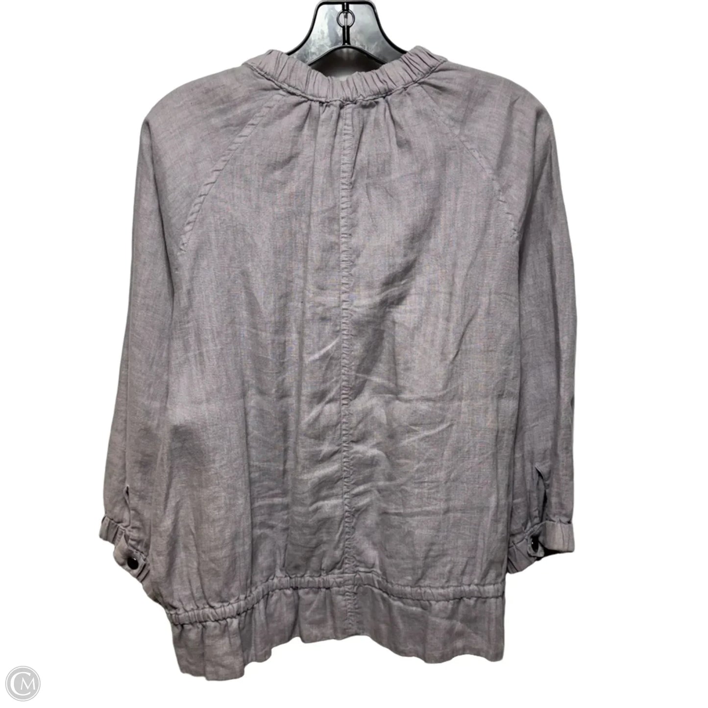 Linen Jacket By 4our Dreamers In Purple, Size: 0