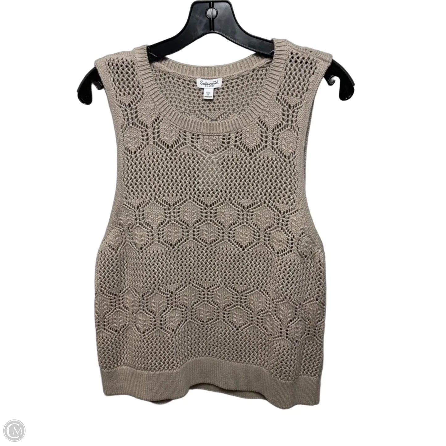 Top Sleeveless By Splendid In Taupe, Size: Xl