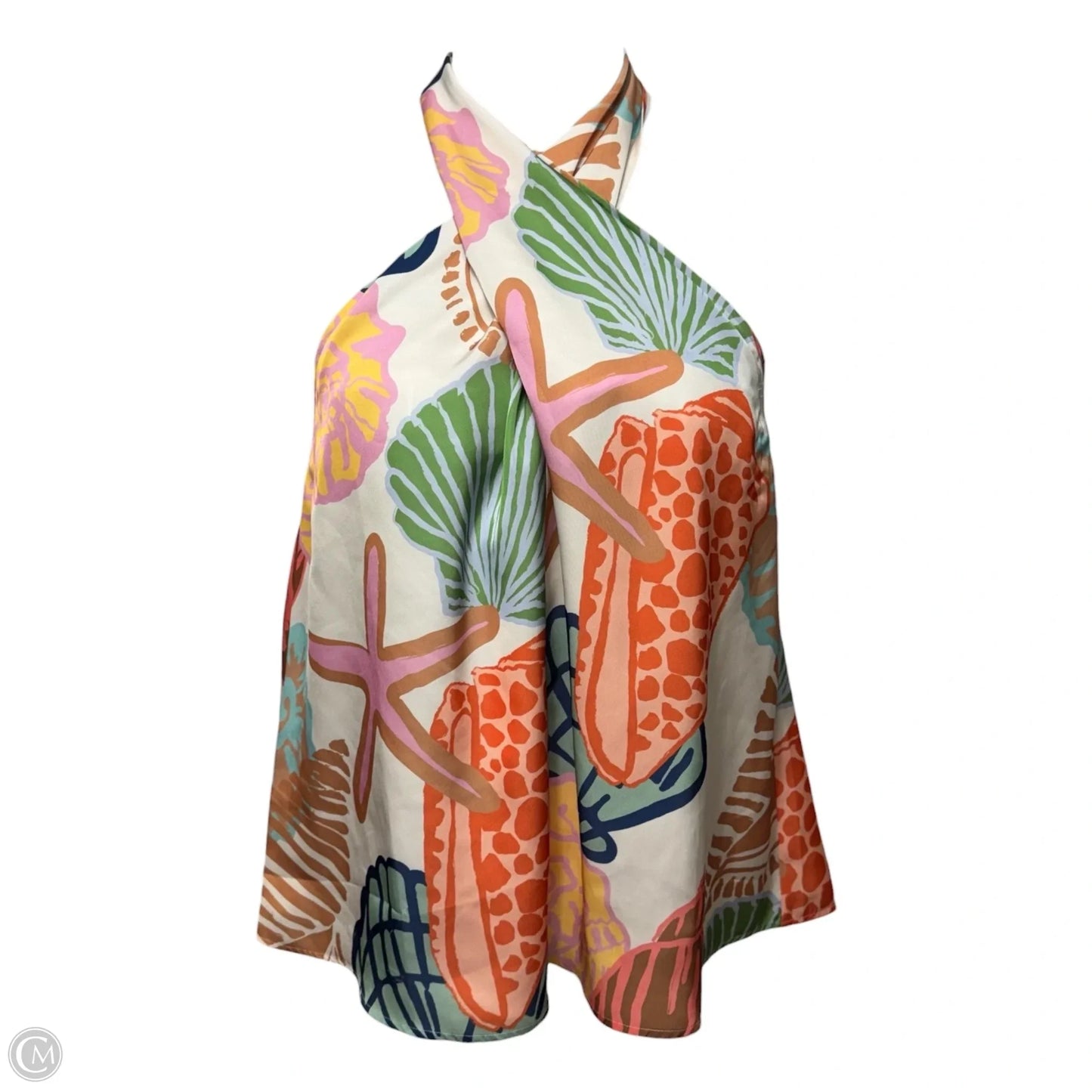 Top Sleeveless By Crosby In Tropical Print, Size: Xxl