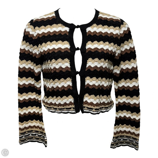 Alanza Sweater Cardigan By Ramy Brook In Chevron Pattern, Size: M