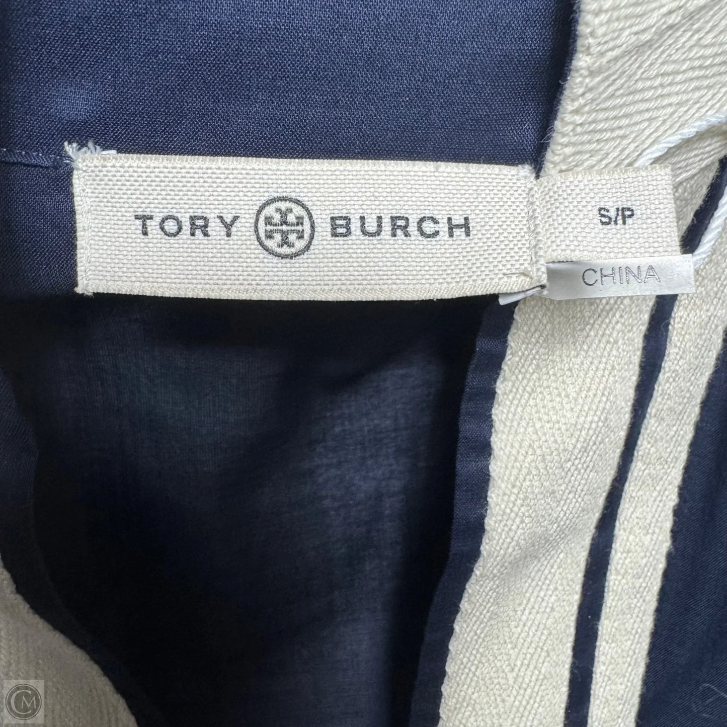 Solid Tassel Tunic Designer By Tory Burch In Tory Navy, Size: S