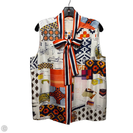 Top Sleeveless Designer By Tory Burch In Multi-colored, Size: 14