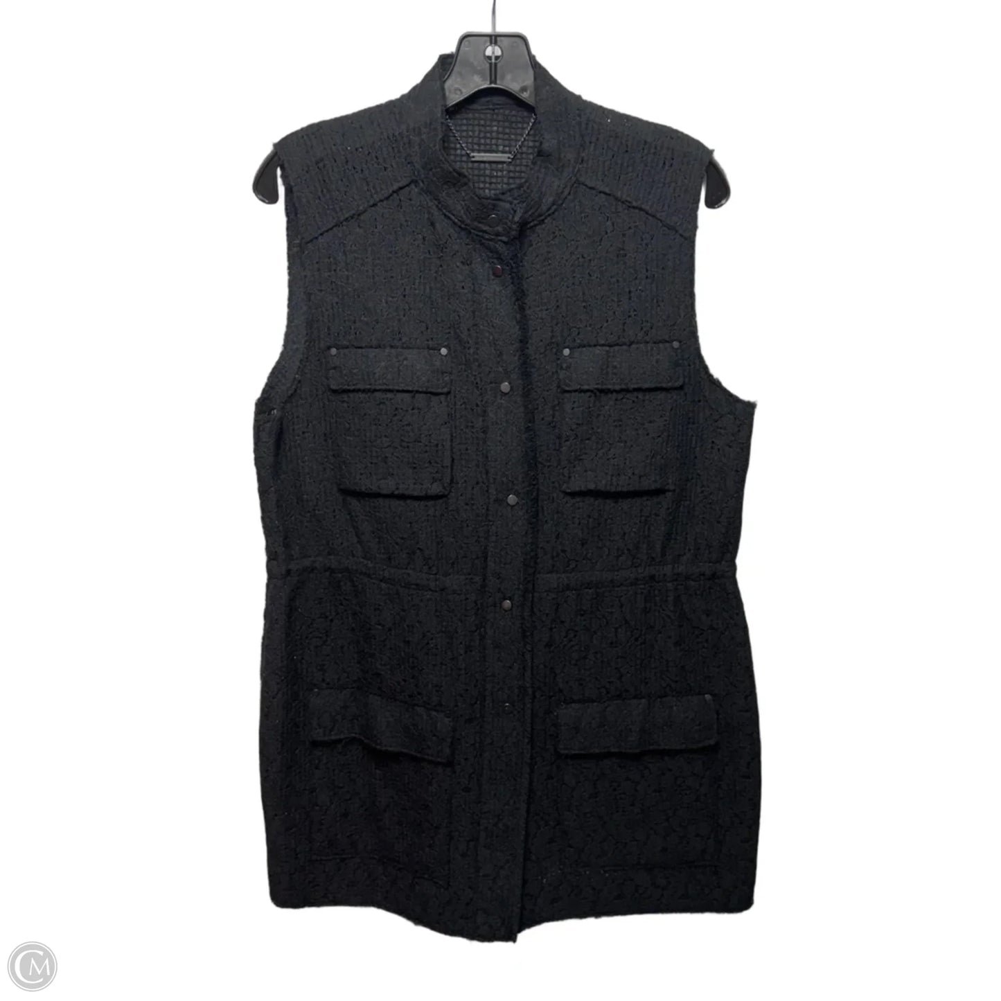 Lace Vest By Elie Tahari In Black, Size: L