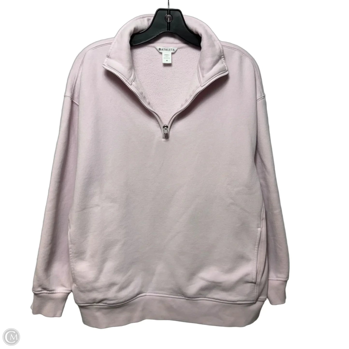 Sweatshirt Collar By Athleta In Pink, Size: M