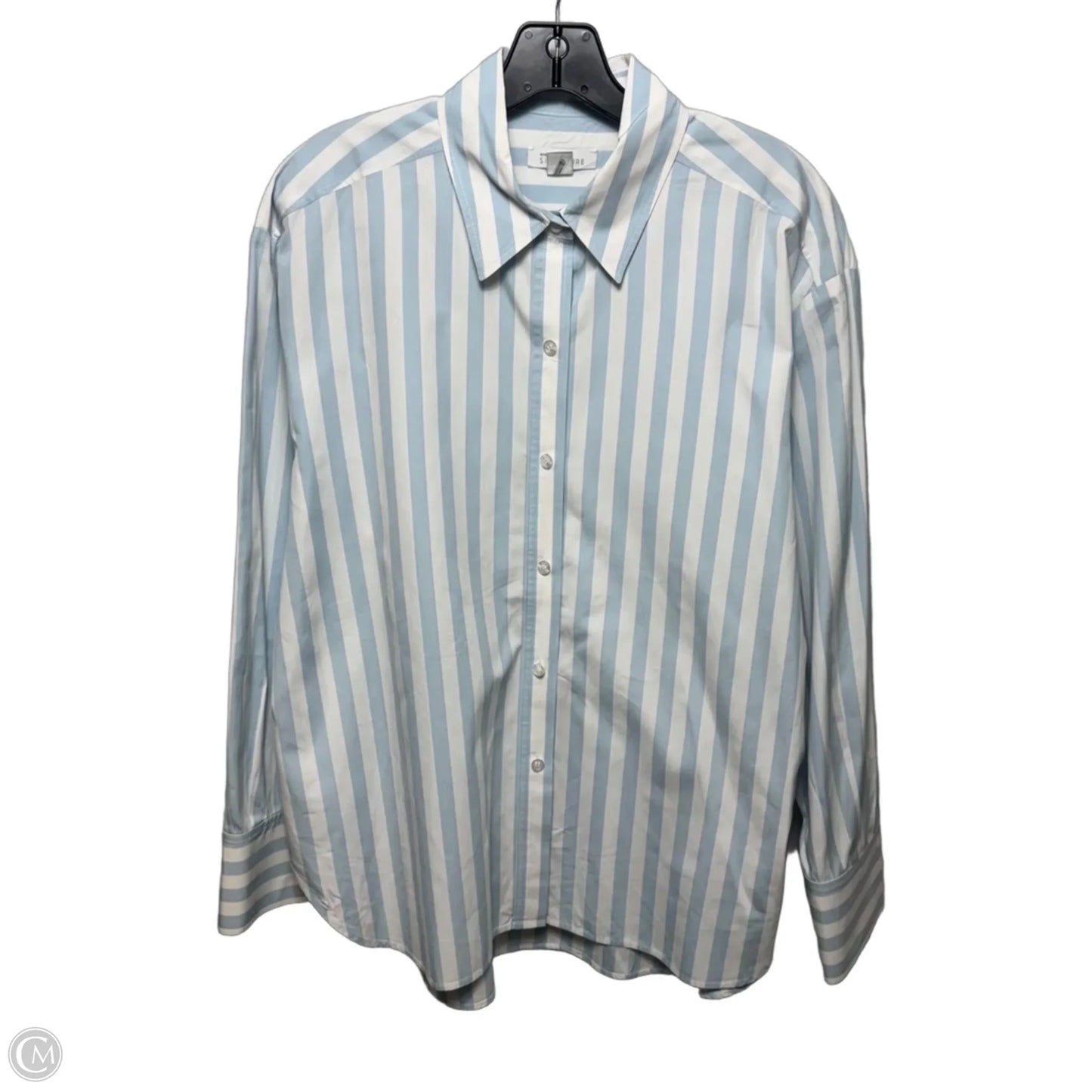 Top Long Sleeve By Nordstrom Signature In Striped Pattern, Size: Xl