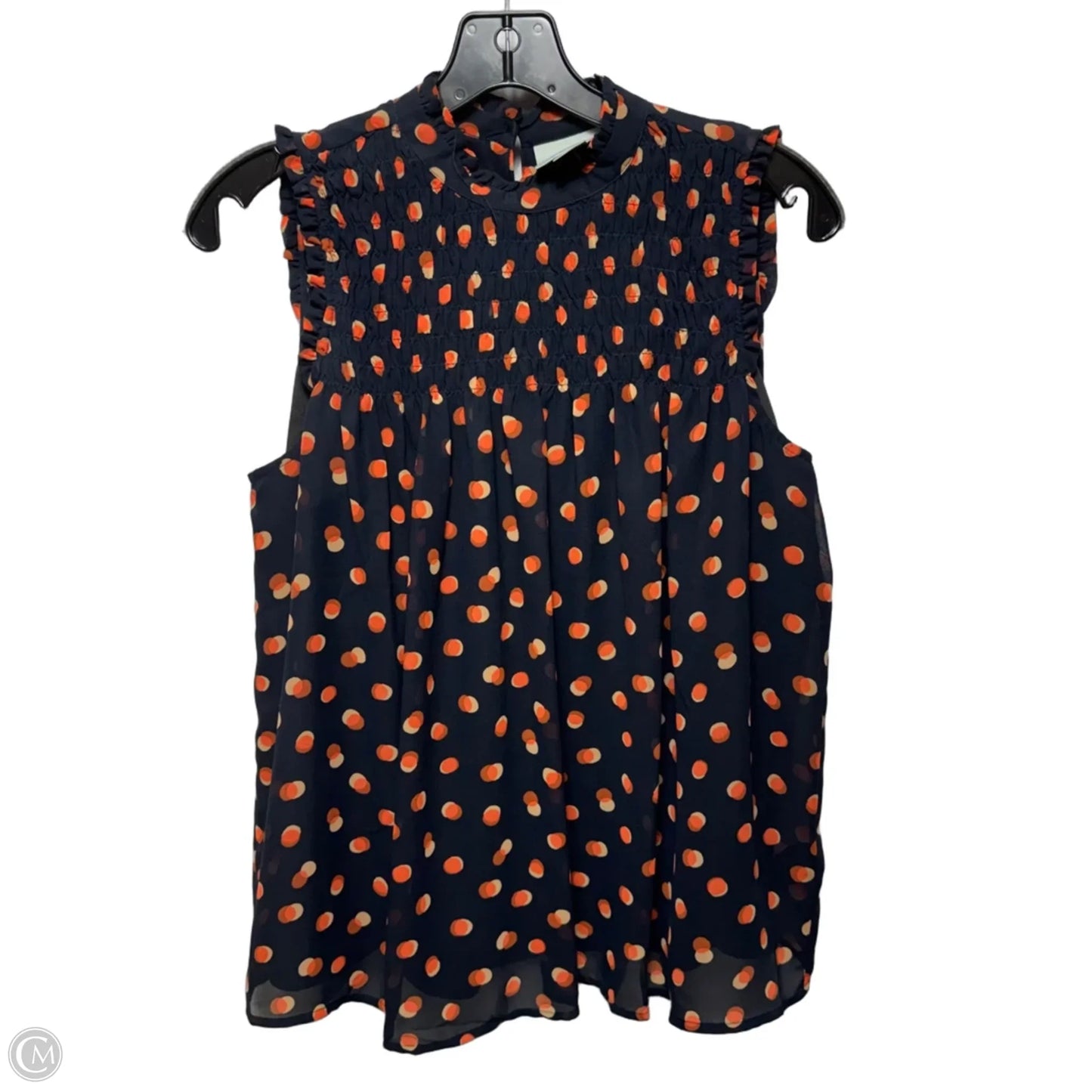 Top Sleeveless By Maeve In Blue & Orange, Size: 4