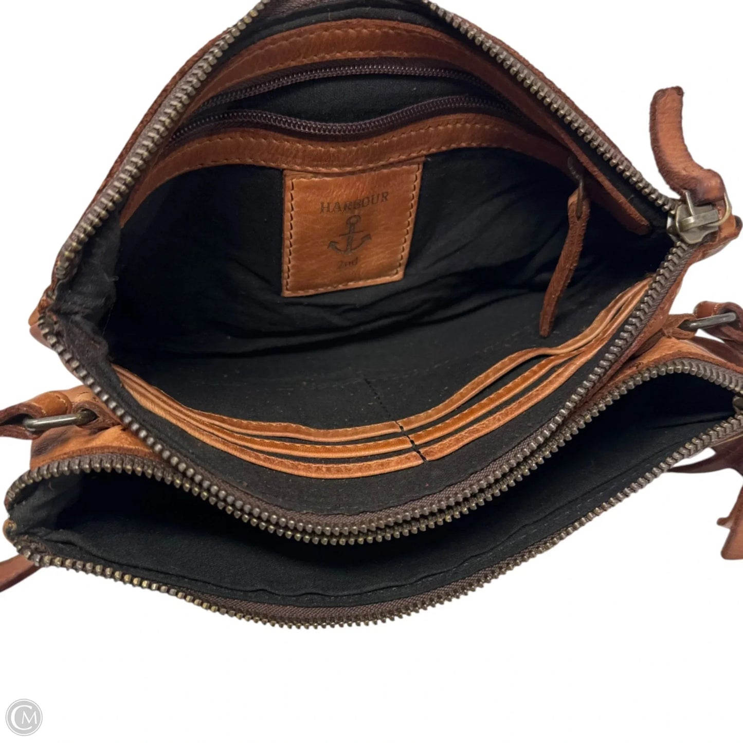 Buckle Crossbody Leather By Harbour 2nd, Size: Medium