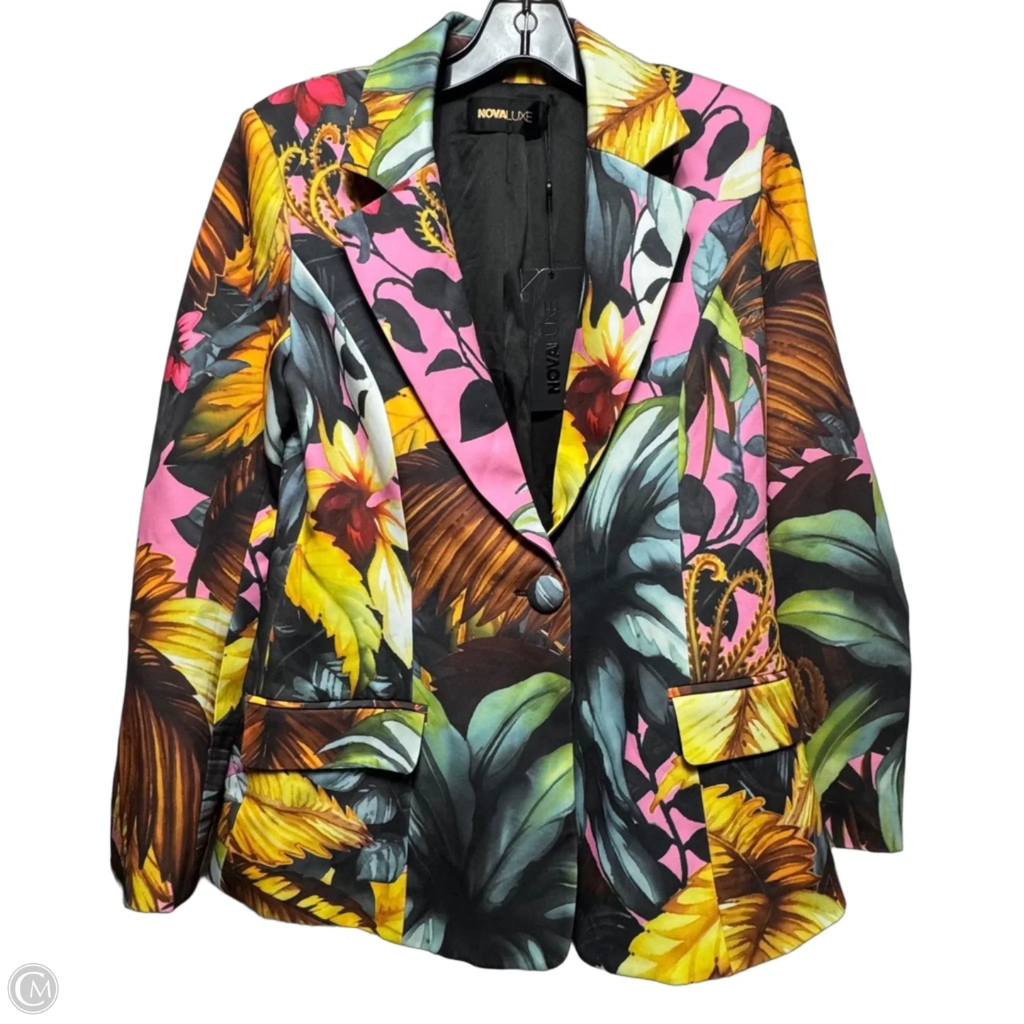 Blazer By Fashion Nova In Tropical Print, Size: S