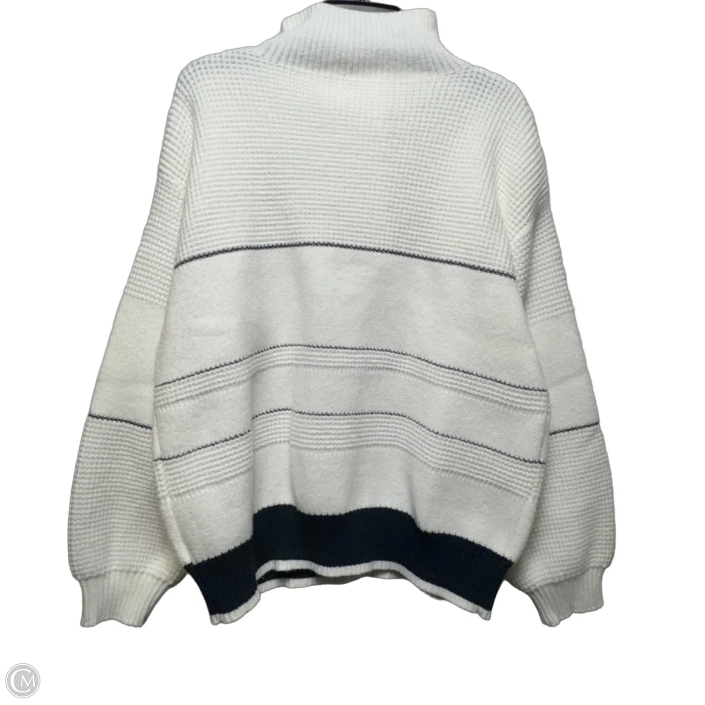 Sweater By Commense In Blue & White, Size: Xl