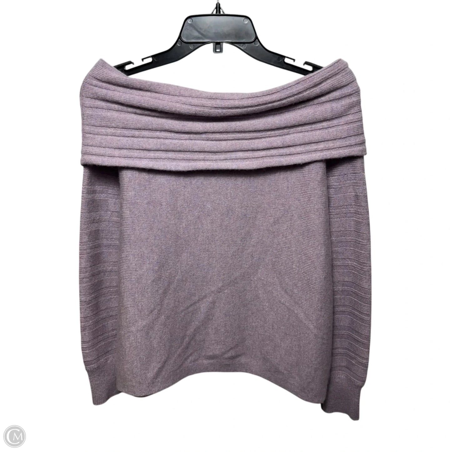 Off The Shoulder Sweater Wool-Cashmere  By Naadam In Purple, Size: Xs