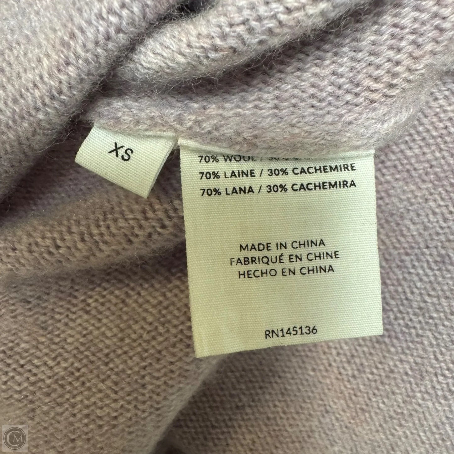 Off The Shoulder Sweater Wool-Cashmere  By Naadam In Purple, Size: Xs
