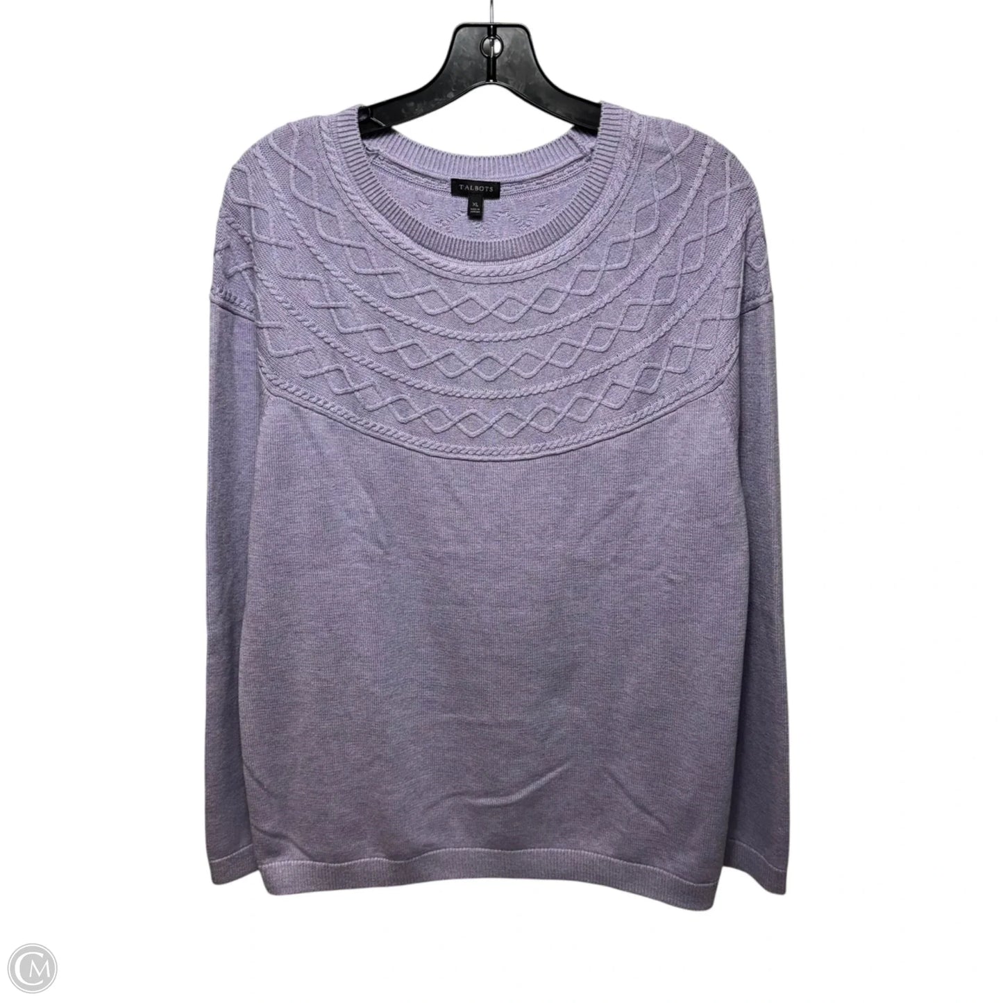 Sweater By Talbots In Purple, Size: Xl