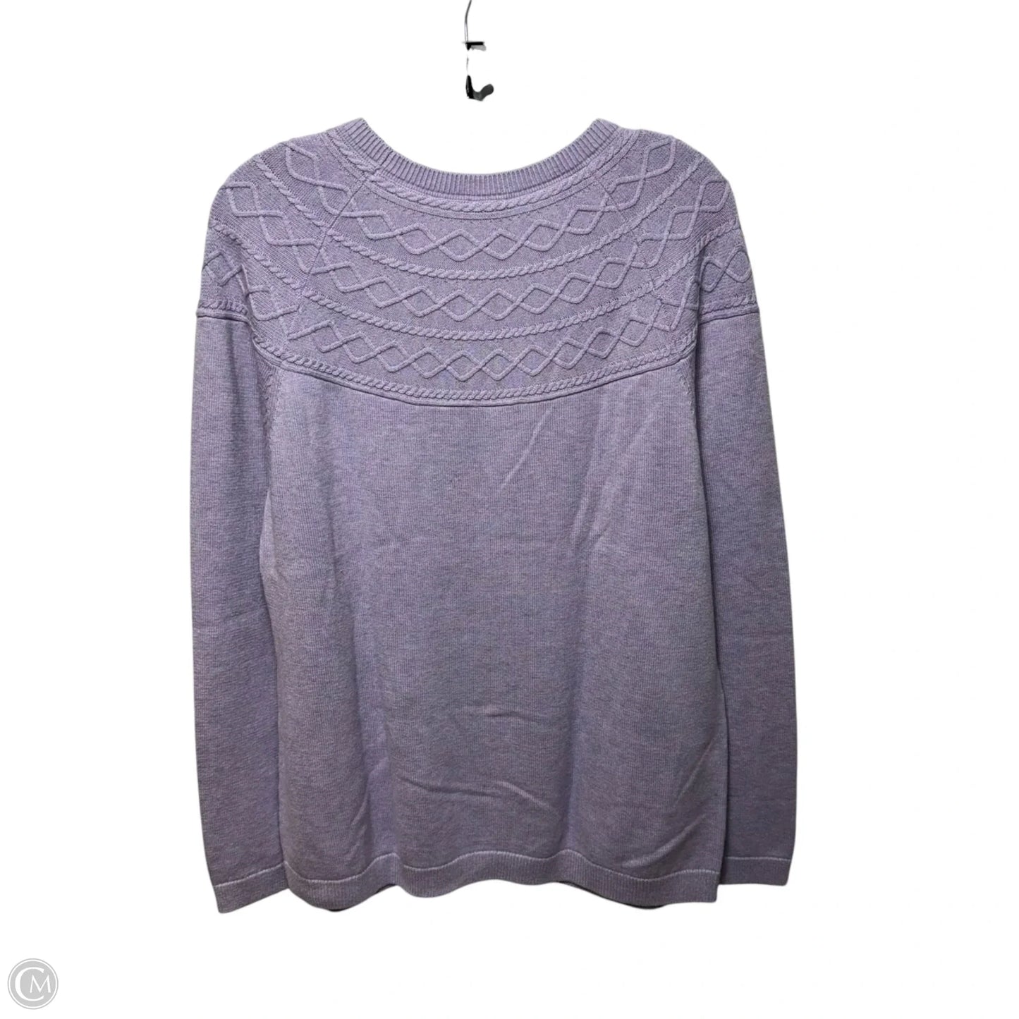 Sweater By Talbots In Purple, Size: Xl