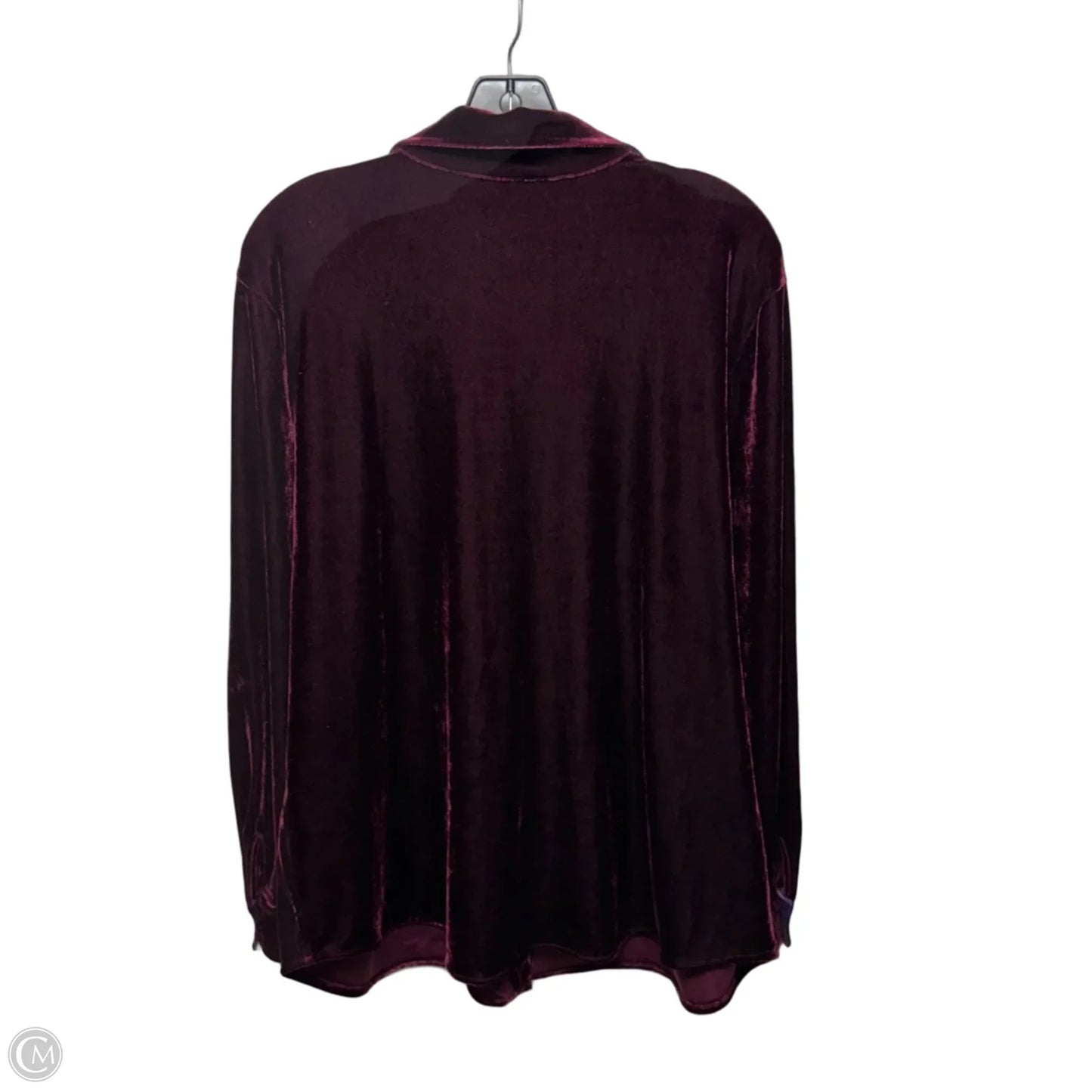 Top Long Sleeve By Soft Surroundings In Maroon, Size: Xlp