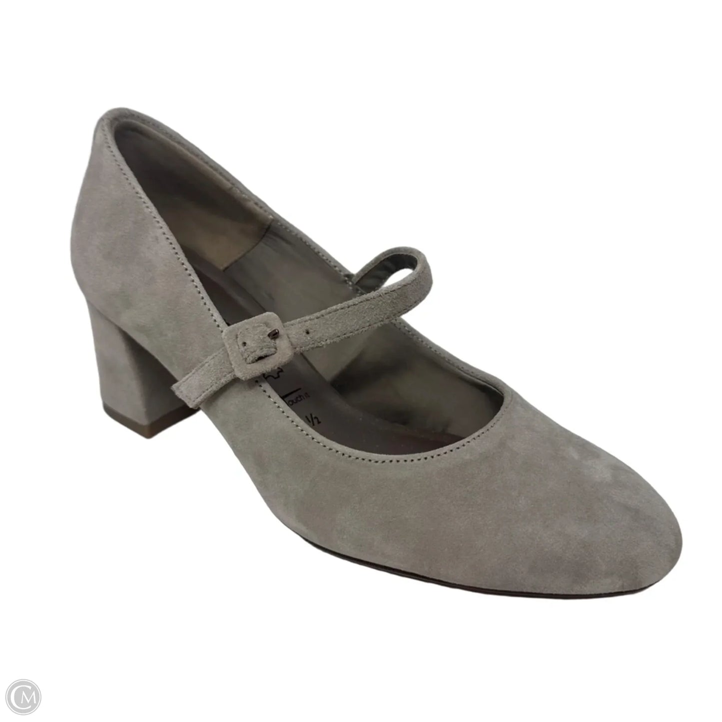Suede Block Heel By Tamaris In Taupe, Size: 7