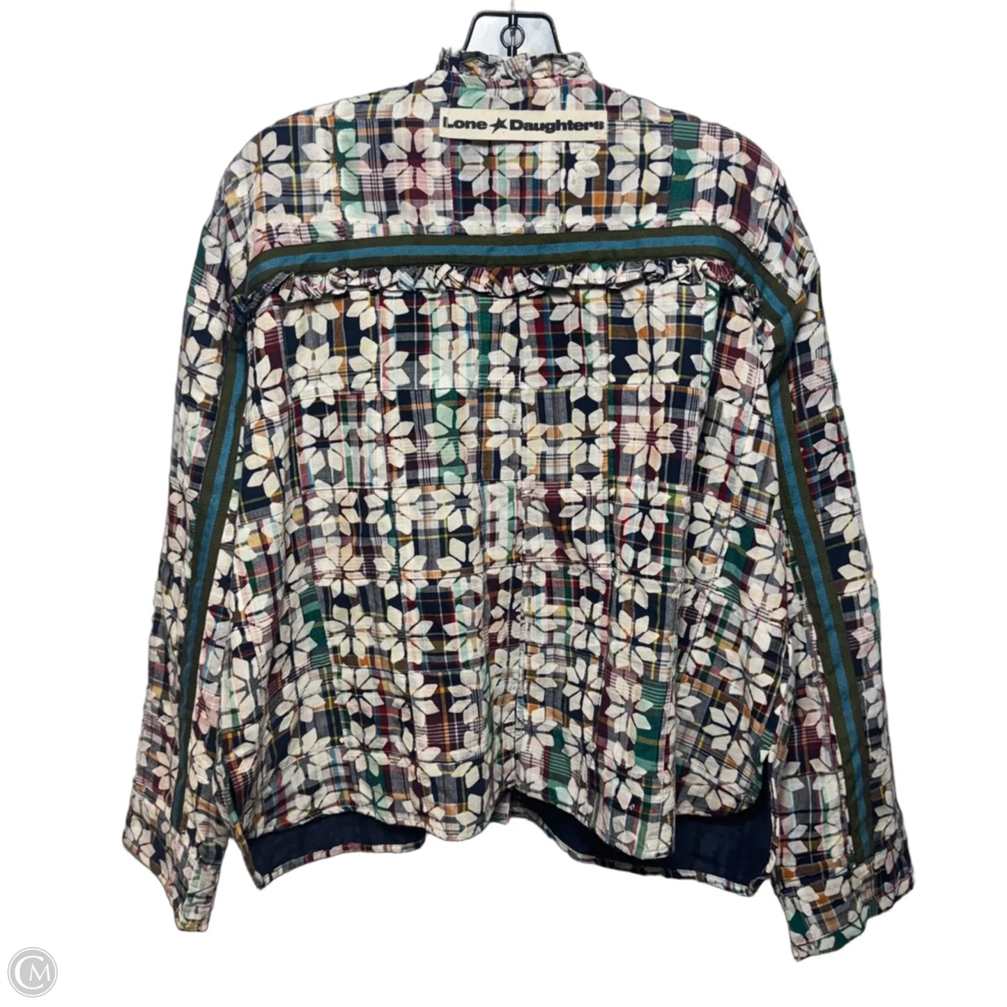 Quilted Jacket By Lone Daughters In Plaid Pattern, Size: M