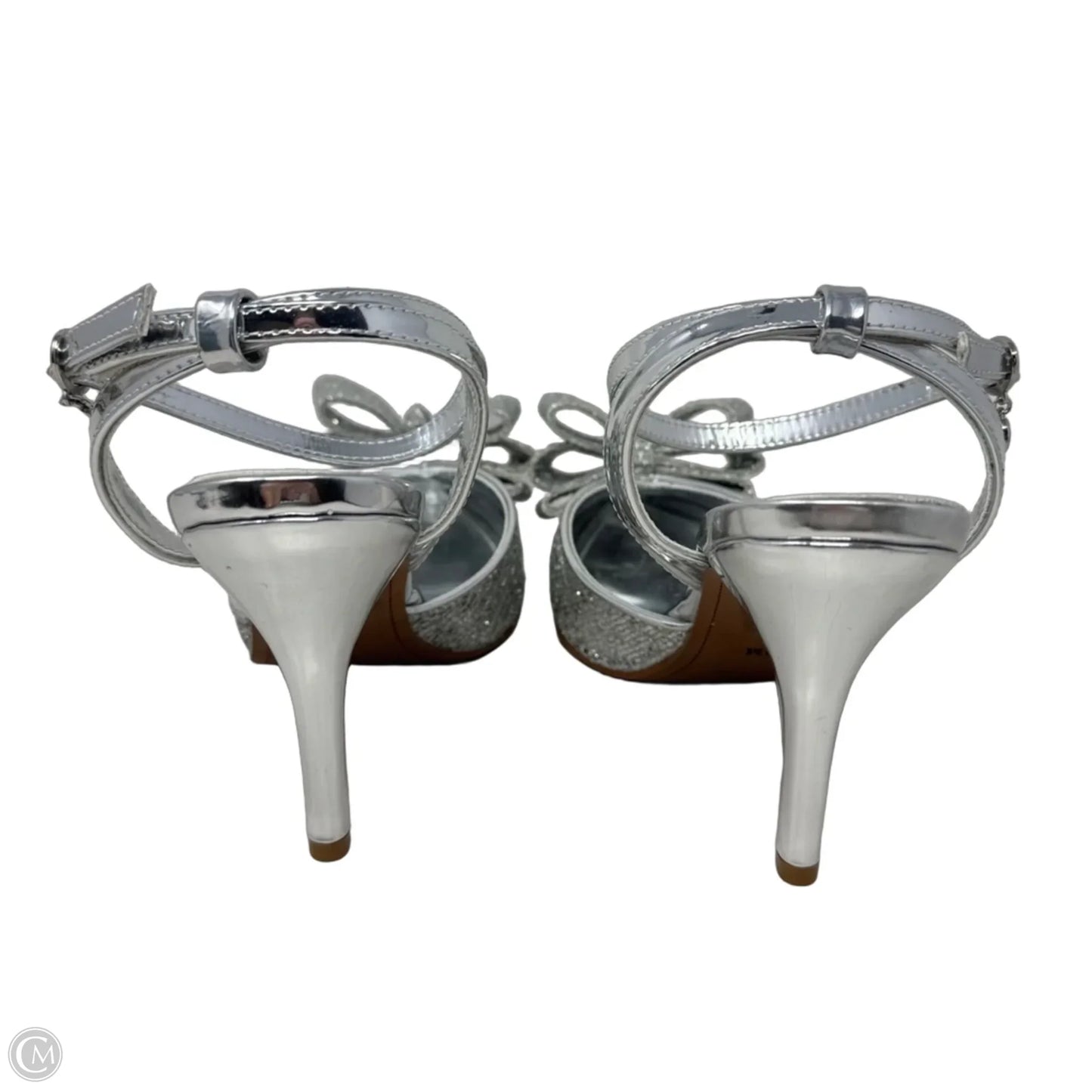 Shanaya Glitter Pump Shoes Heels Kitten By J Renee In Silver, Size: 11