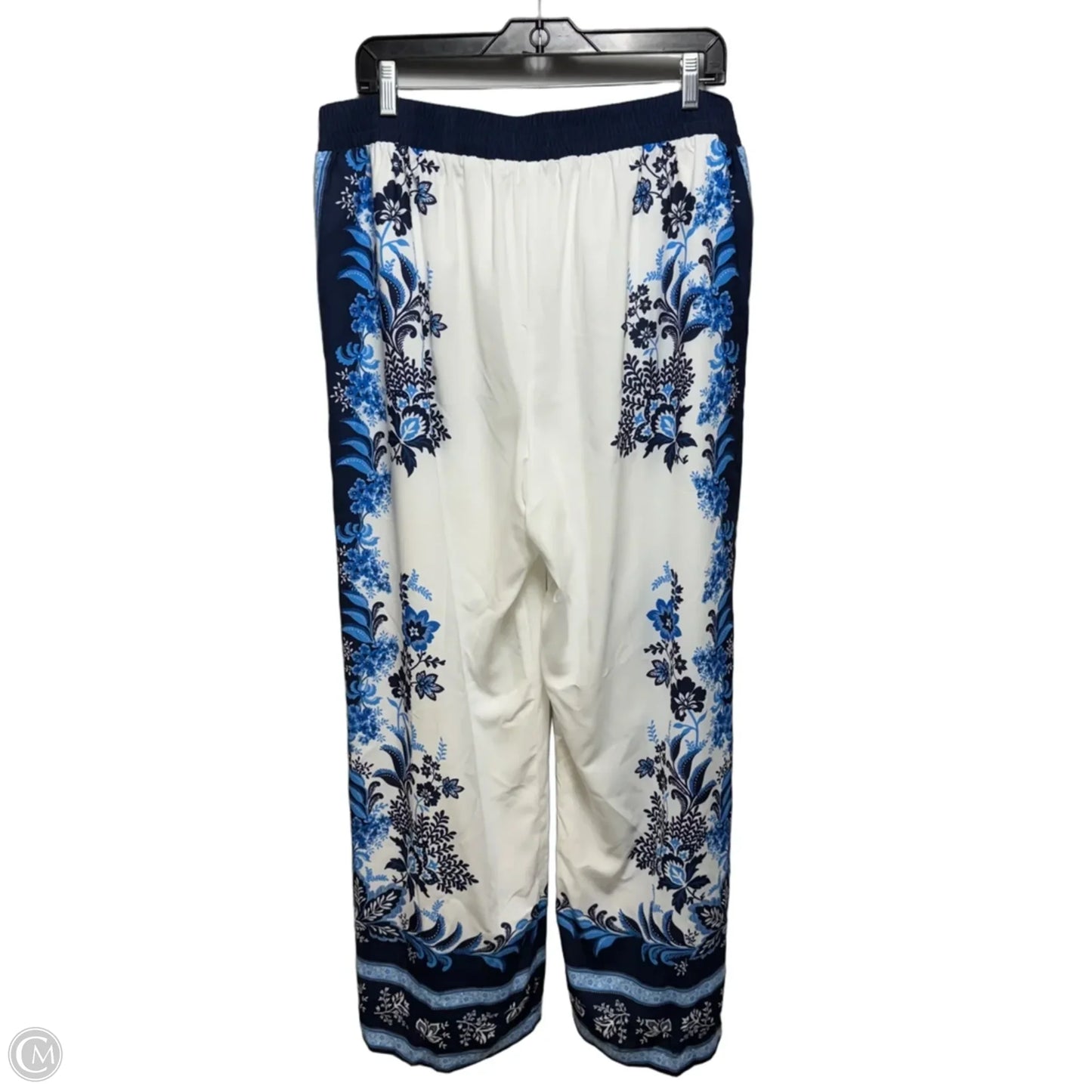Pants Lounge By T Tahari In Blue & White, Size: Xl