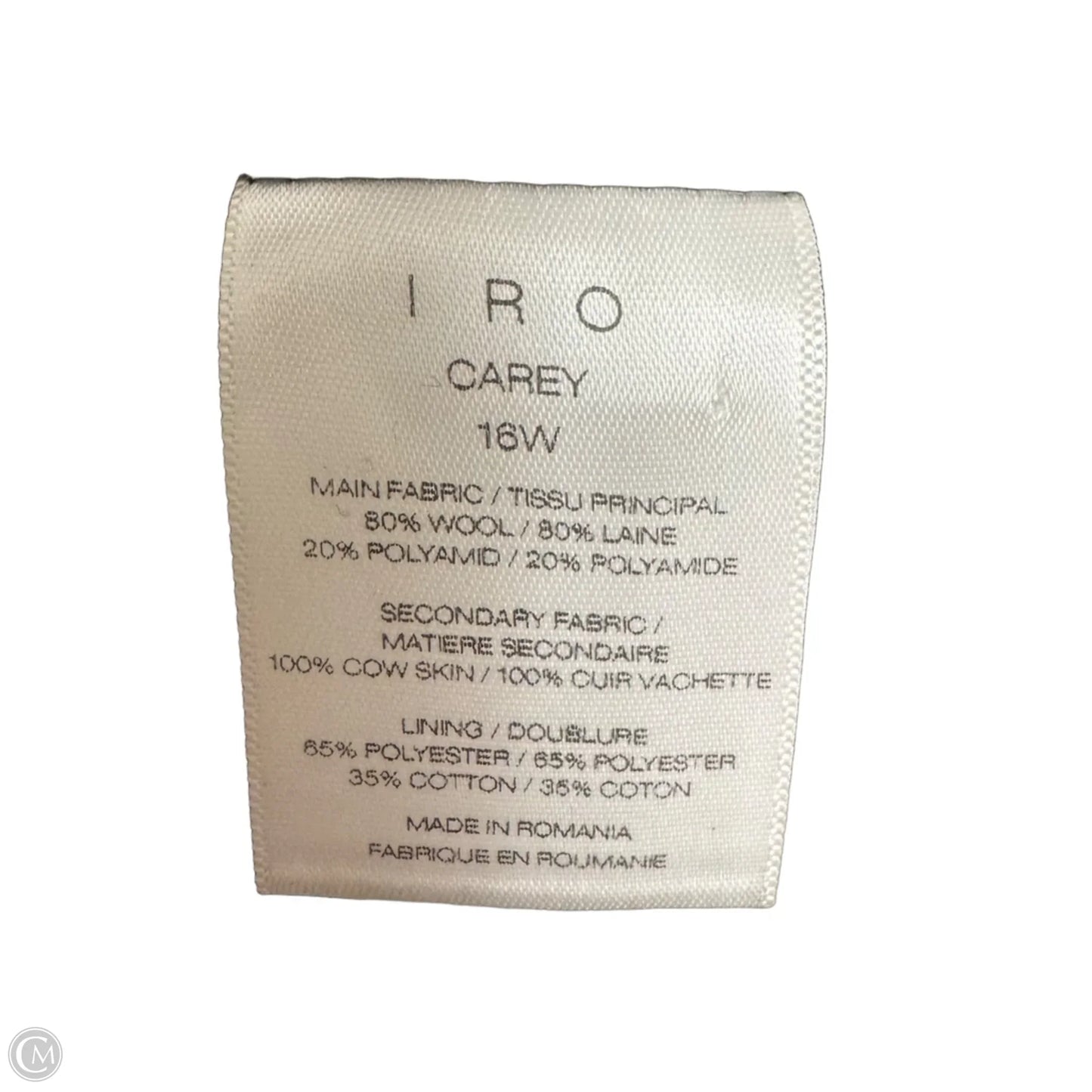 Carey Wool Blend Jacket By Iro In Black, Size: 2 (34)