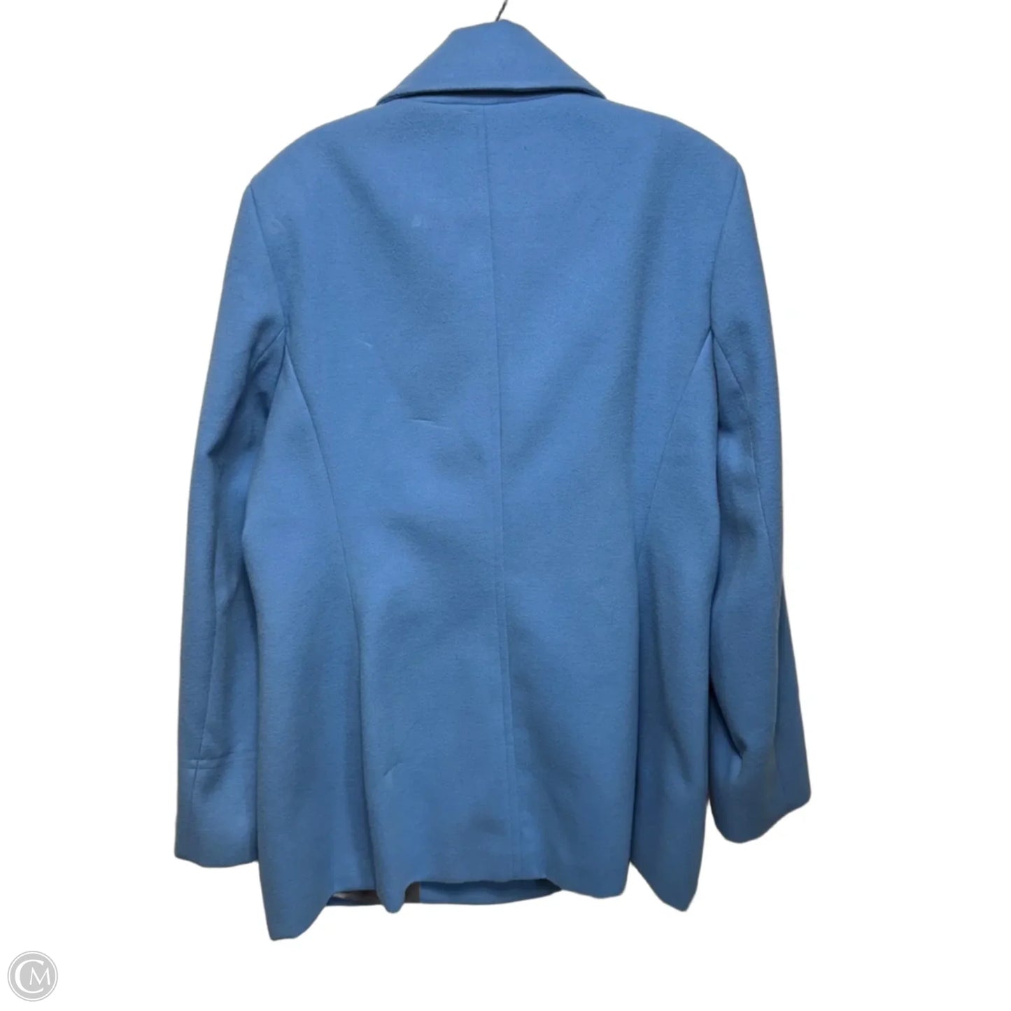 Coat Peacoat By Calvin Klein In Blue, Size: 16