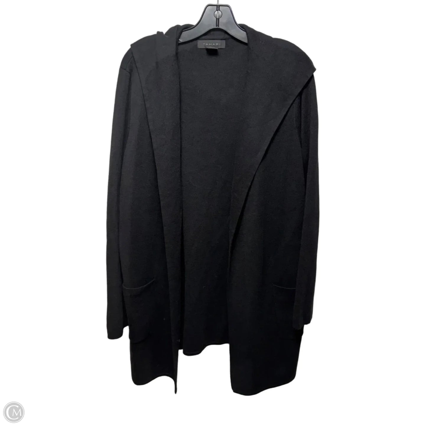 Sweater Cardigan By T Tahari In Black, Size: Xl