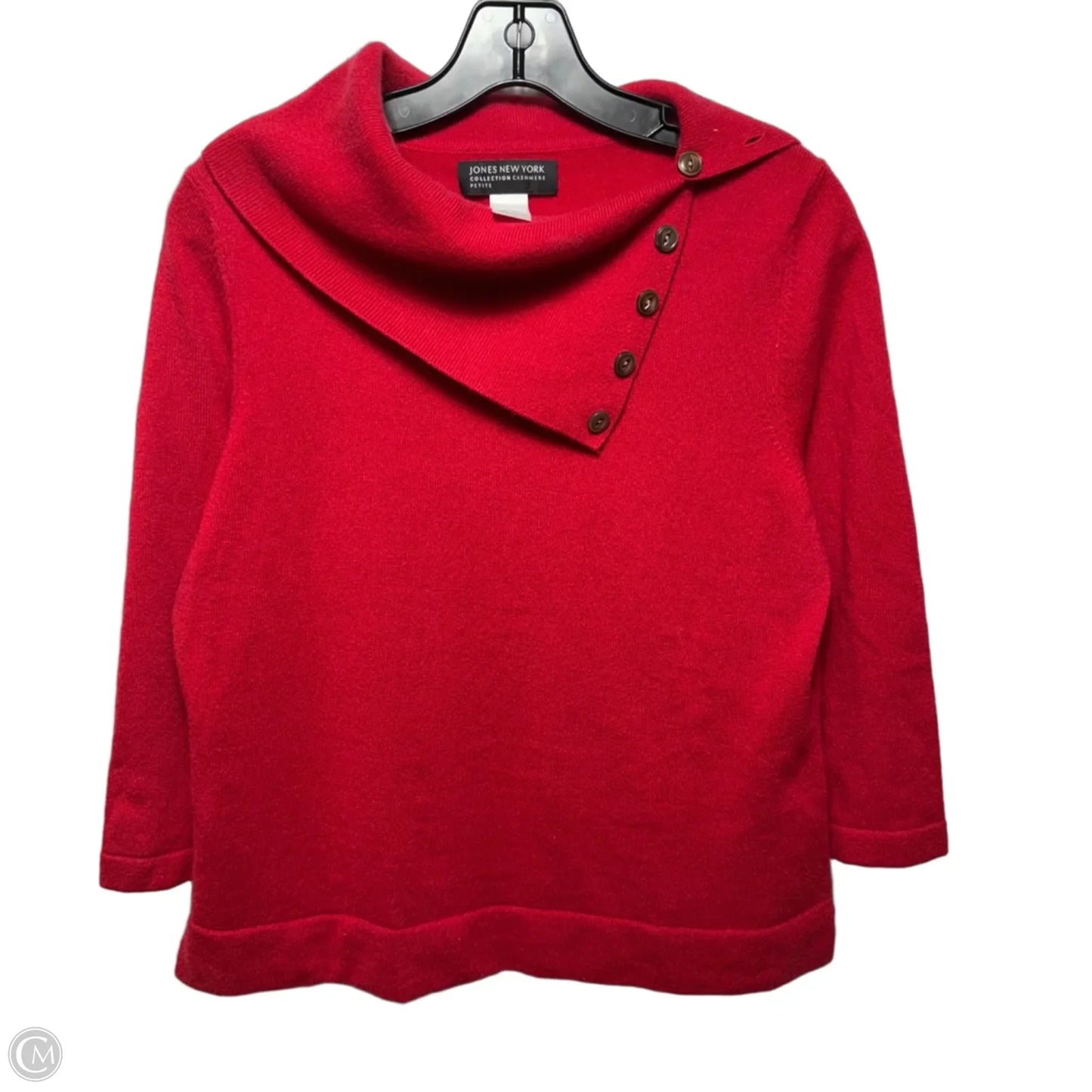Sweater Cashmere By Jones New York In Red, Size: Lp