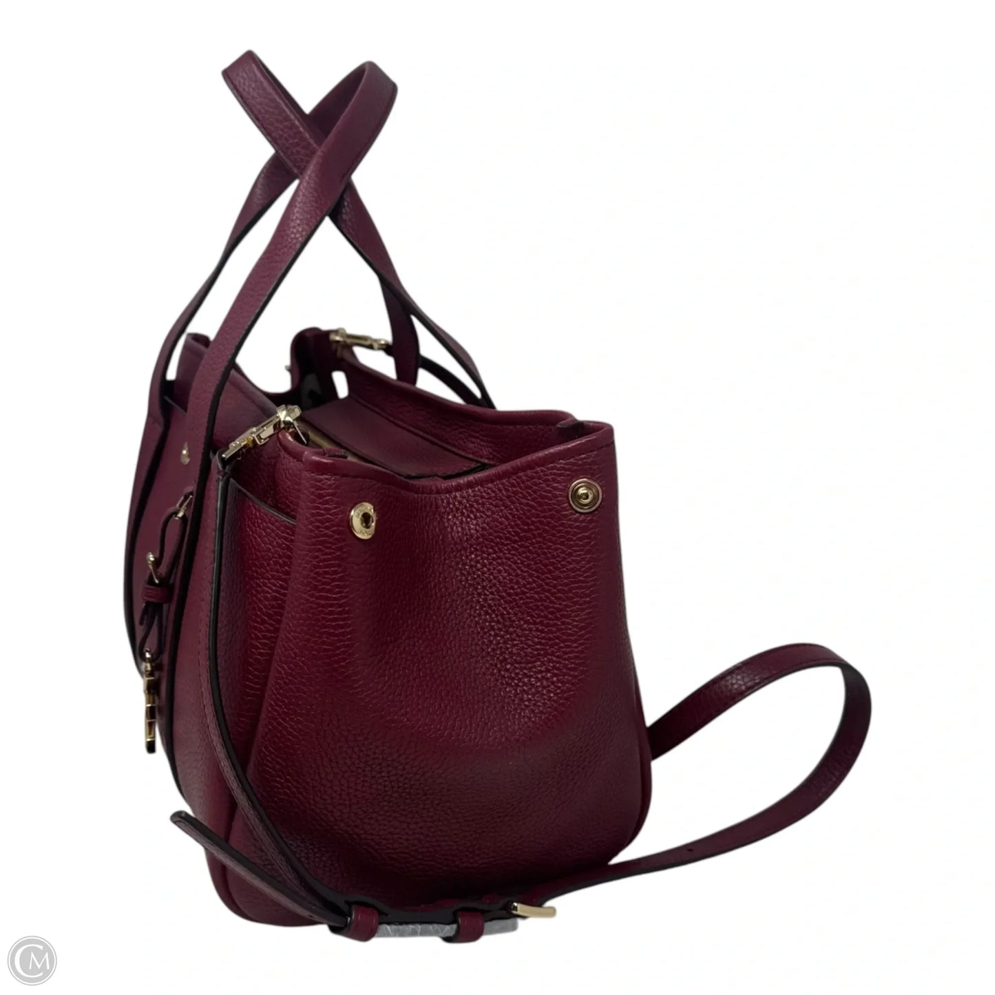 Romee Satchel Handbag Leather By Michael By Michael Kors, Size: Medium