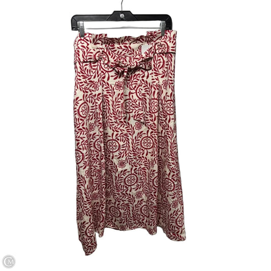 Skirt Maxi By Alice Blue In Cream & Red, Size: Xl