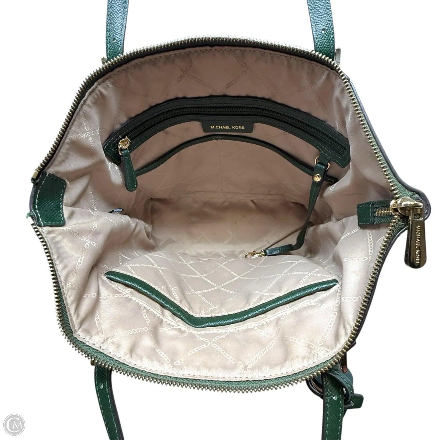 Charlotte Saffiano Leather Top-Zip Tote Bag By Michael By Michael Kors, Size: Medium