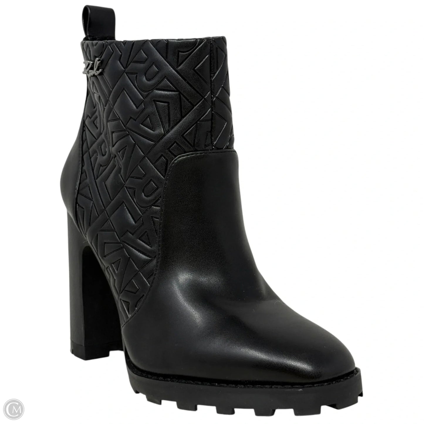 Petria Platform Lug Sole Ankle Boots By Karl Lagerfeld In Black, Size: 9