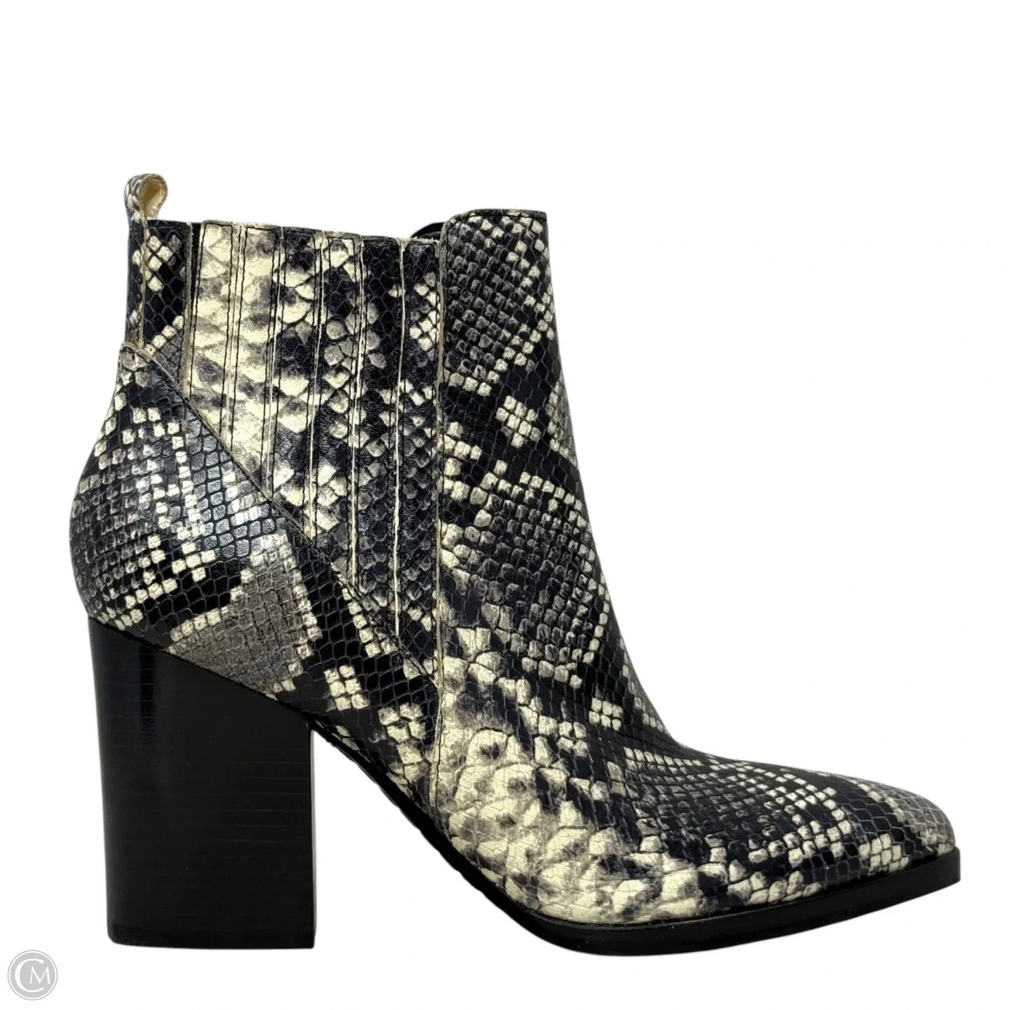 Oshay Chelsea Boots By Marc Fisher In Snakeskin Print, Size: 9