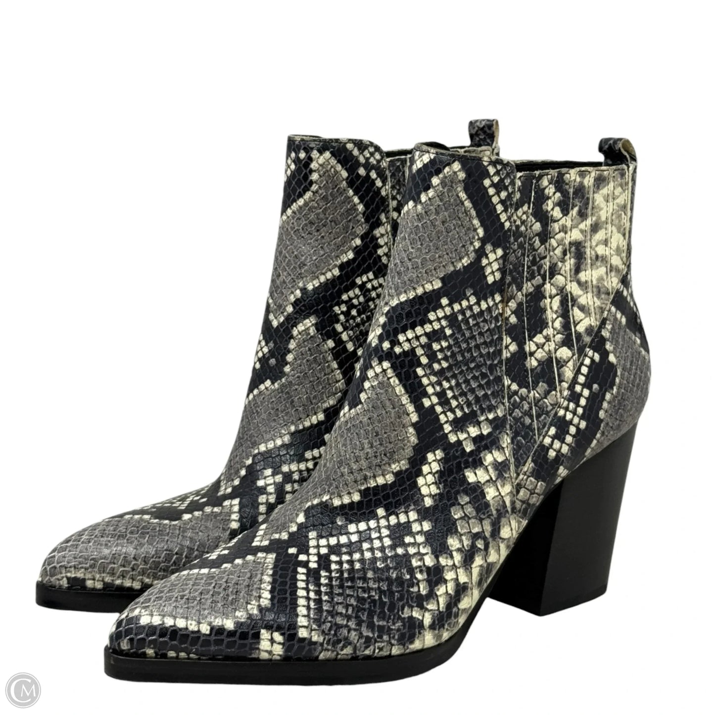Oshay Chelsea Boots By Marc Fisher In Snakeskin Print, Size: 9