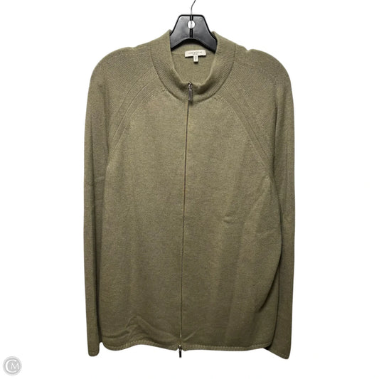 Sweater Cashmere Designer By Lafayette 148 In Green, Size: Xl