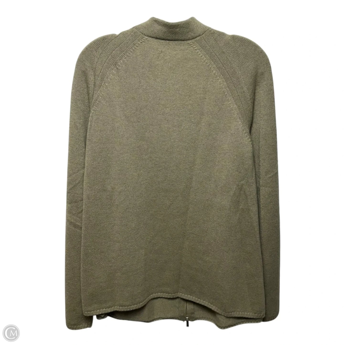 Sweater Cashmere Designer By Lafayette 148 In Green, Size: Xl