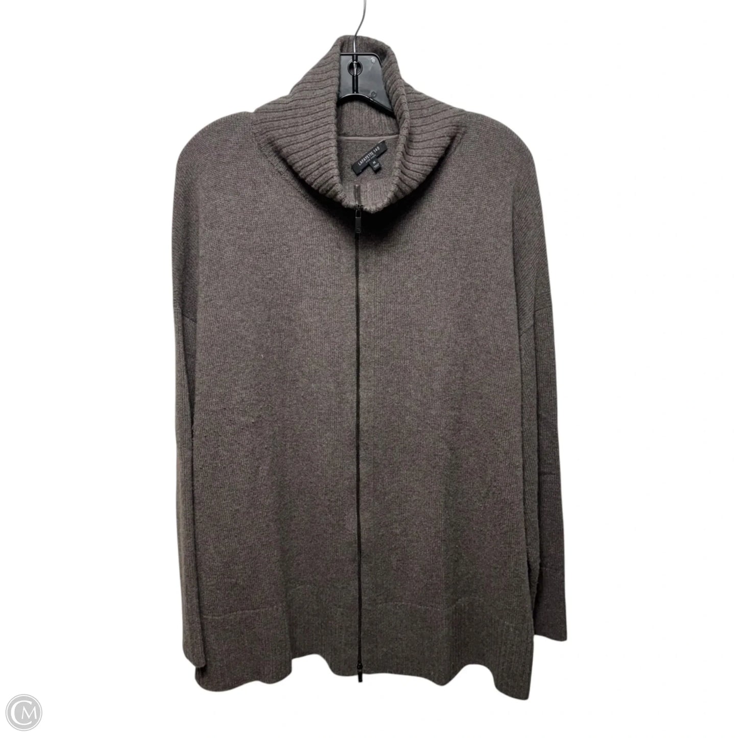Sweater Cashmere Designer By Lafayette 148 In Brown, Size: M
