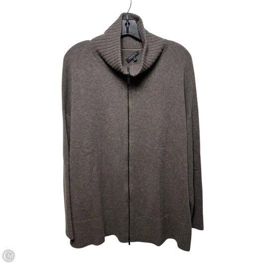 Sweater Cashmere Designer By Lafayette 148 In Brown, Size: M