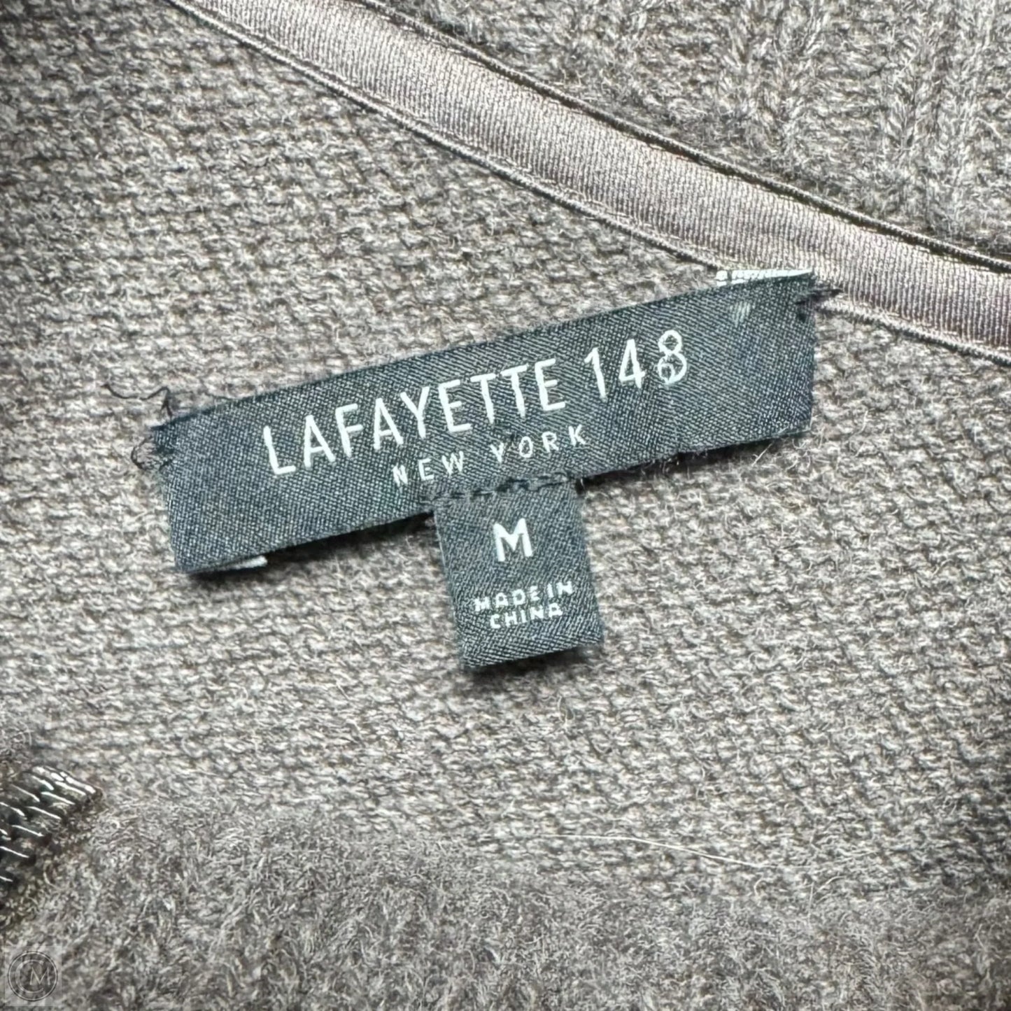 Sweater Cashmere Designer By Lafayette 148 In Brown, Size: M