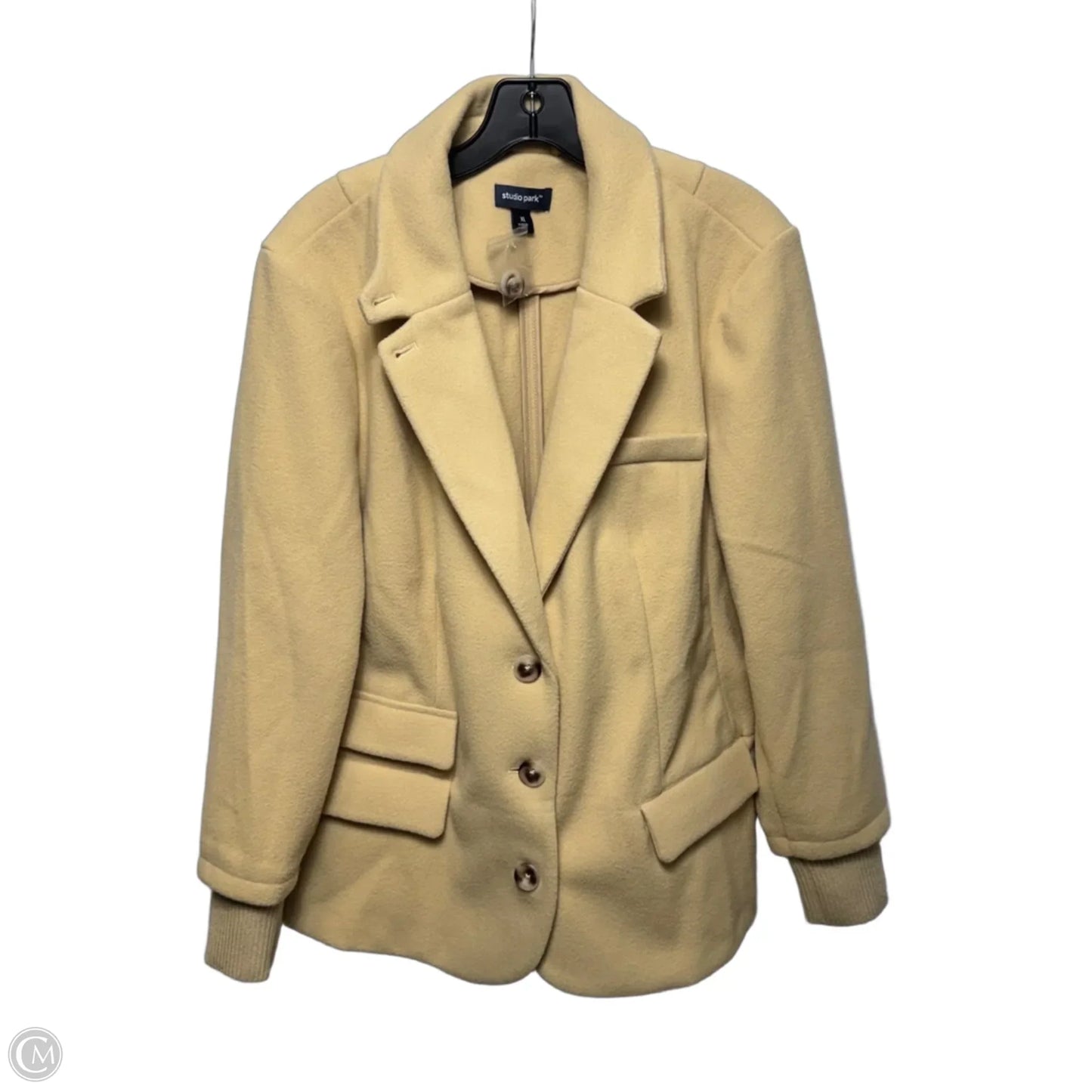 Blazer By Studio Park In Tan, Size: Xl