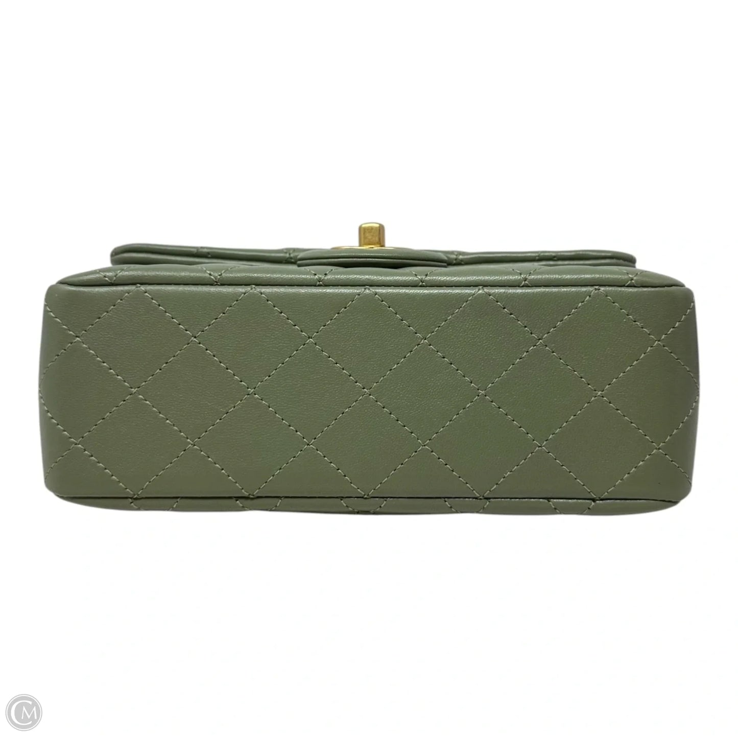 Quilted Lambskin Pearl Crush Mini Flap Handbag Luxury Designer By Chanel, Size: Small