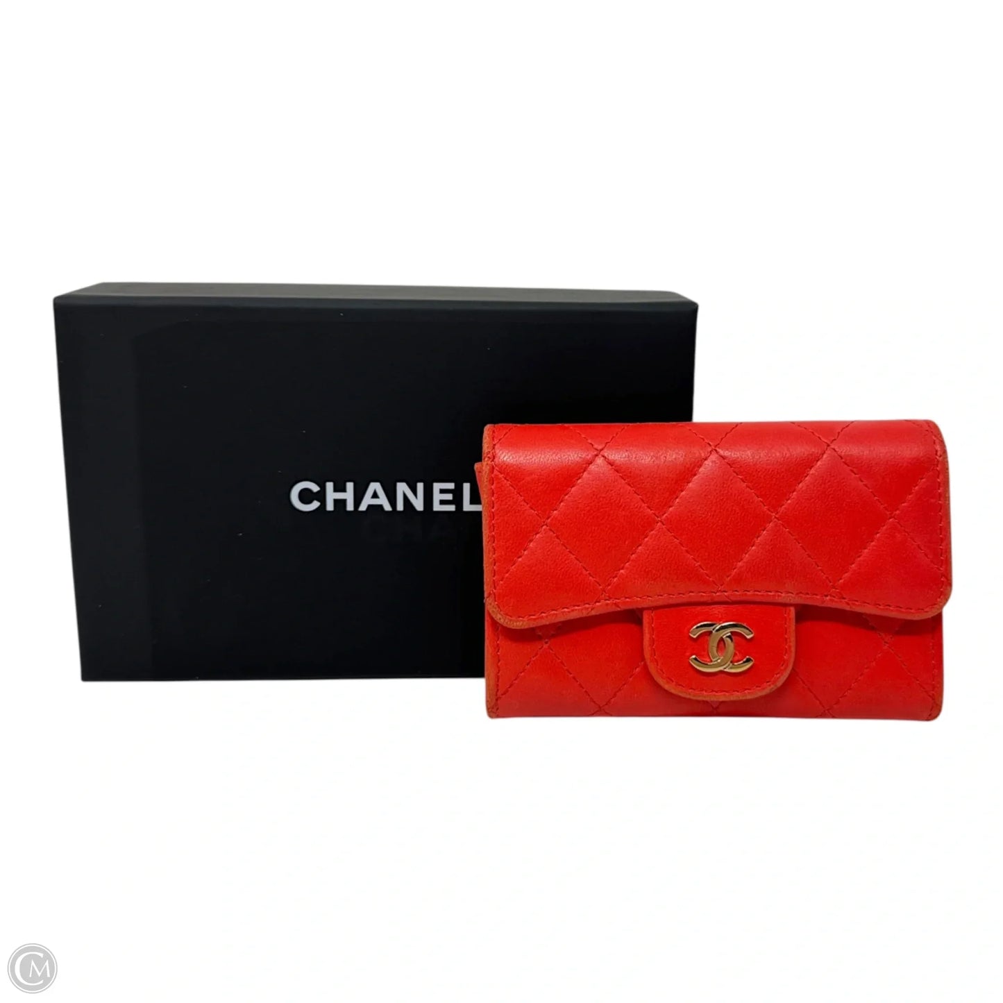 Matelasse Quilted Leather CC Cardholder Wallet Luxury Designer By Chanel, Size: Small