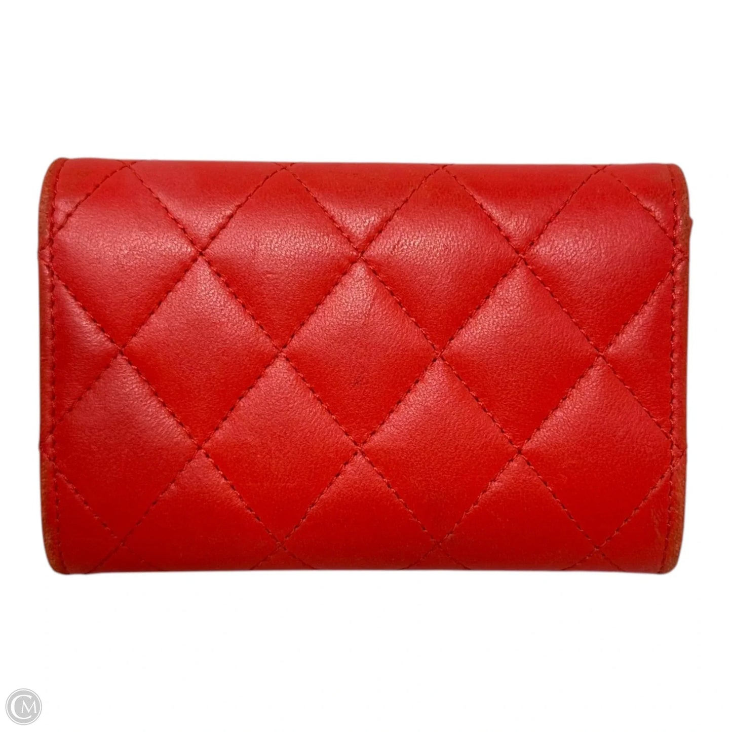 Matelasse Quilted Leather CC Cardholder Wallet Luxury Designer By Chanel, Size: Small