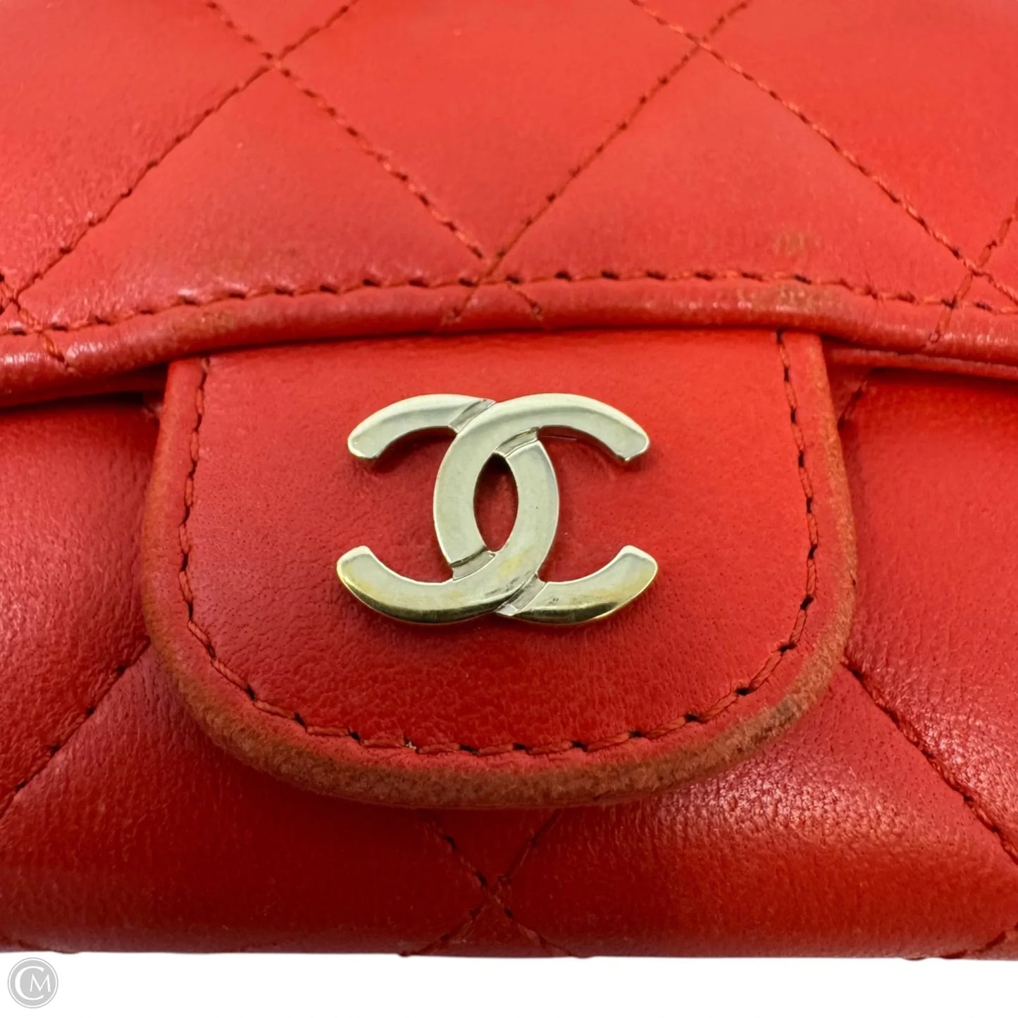 Matelasse Quilted Leather CC Cardholder Wallet Luxury Designer By Chanel, Size: Small