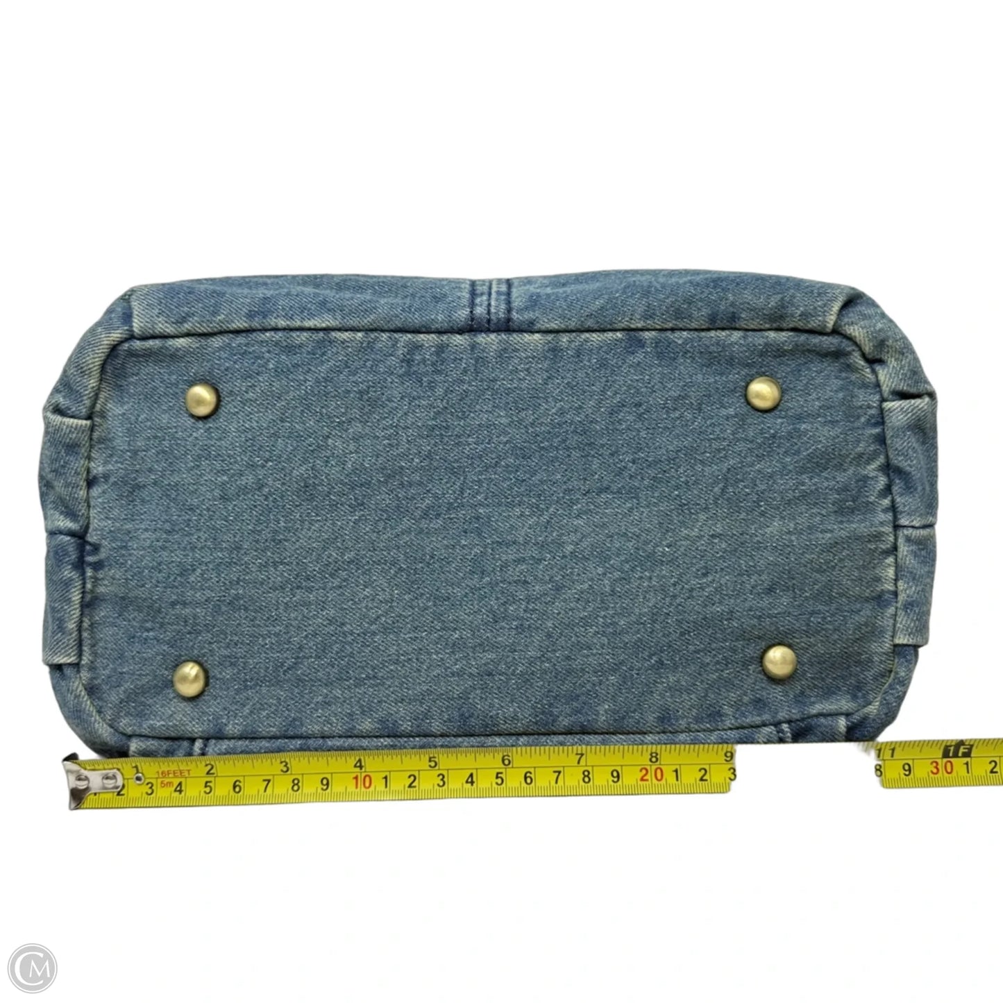 Pierra Denim Satchel Designer By Patricia Nash, Size: Medium