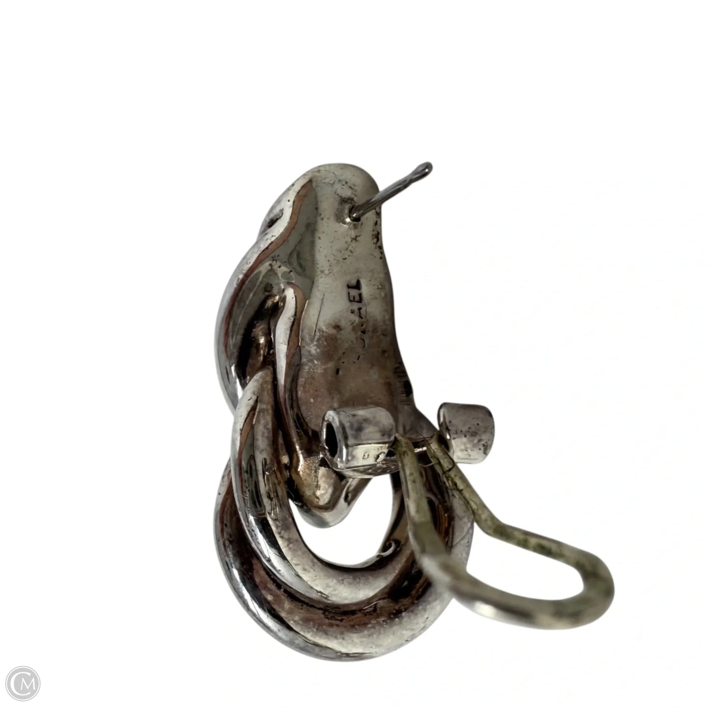 Israel Electroform Sterling Silver Knot Earrings By E & L
