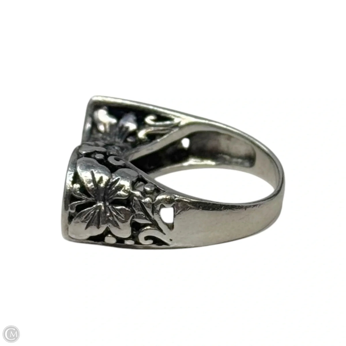 Sterling Silver Butterfly Wave Ring By GFJ, Size: 6